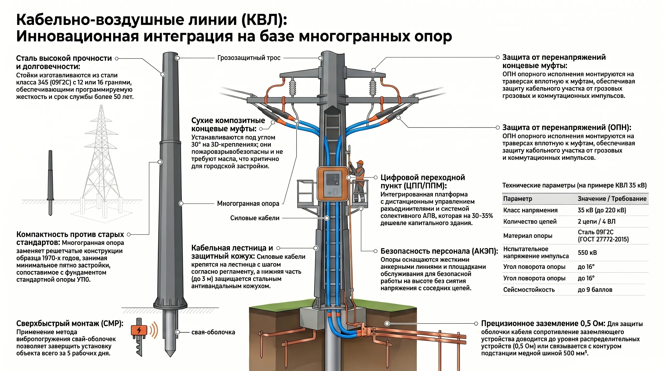 Кабельно-воздушные линии (КВЛ)